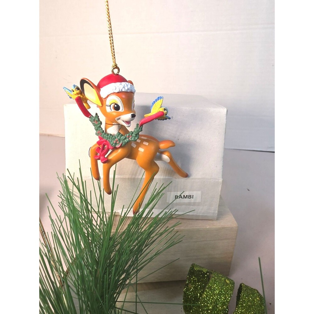 EUC Vintage Bambi Grolier Disney Christmas Ornament W/ Original Box